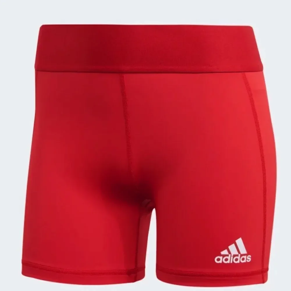 Two Pairs Ladies adidas‎ Techfit Volleyball Shorts Red and White Size Small